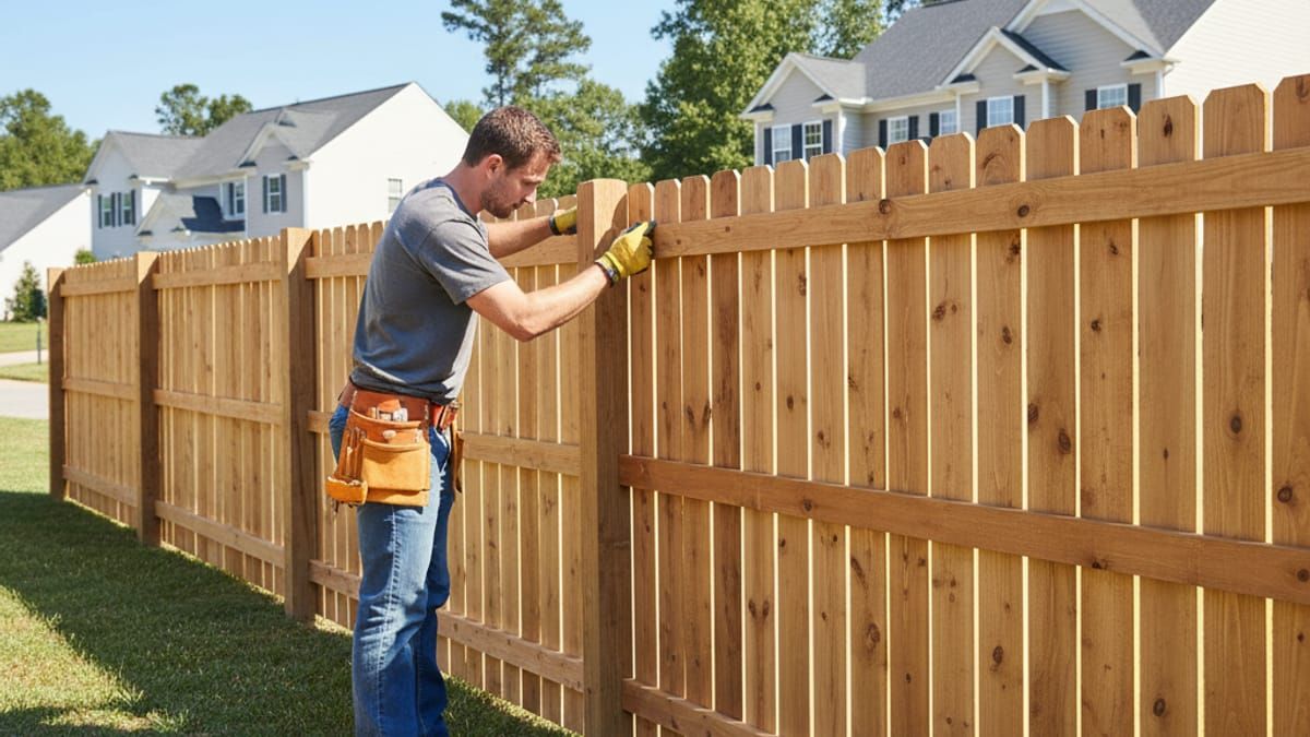 Professional fence repair and installation service in Mint Hill, NC