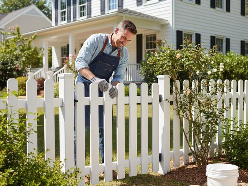 Wrought iron and aluminum fence installation in Charlotte